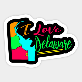 USA state: delaware Sticker